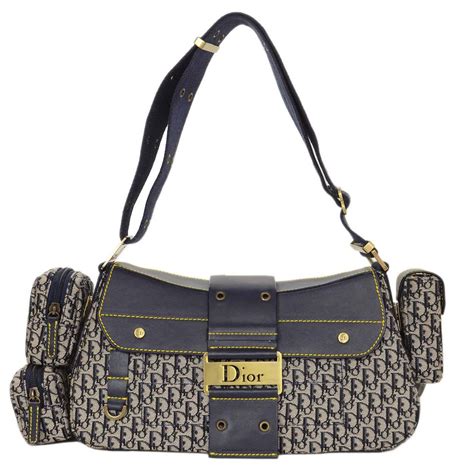 christian Dior purse blue